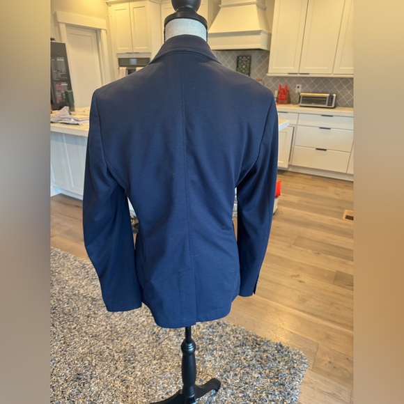 Tom Tailor Navy Blue Tailored Blazer Jacket Men’s Size Small – Modern Slim Fit - Picture 6 of 11